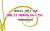 Bài 12 trang 66 Toán 12 tập 1 Chân trời sáng tạo: Tọa Độ Điểm & Độ Dài Đoạn Thẳng